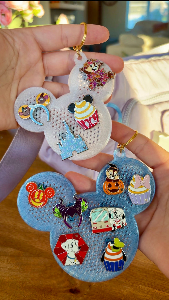 Pin Trading Board Keychains, Small + Medium — Printable Files (STL + 3MF)