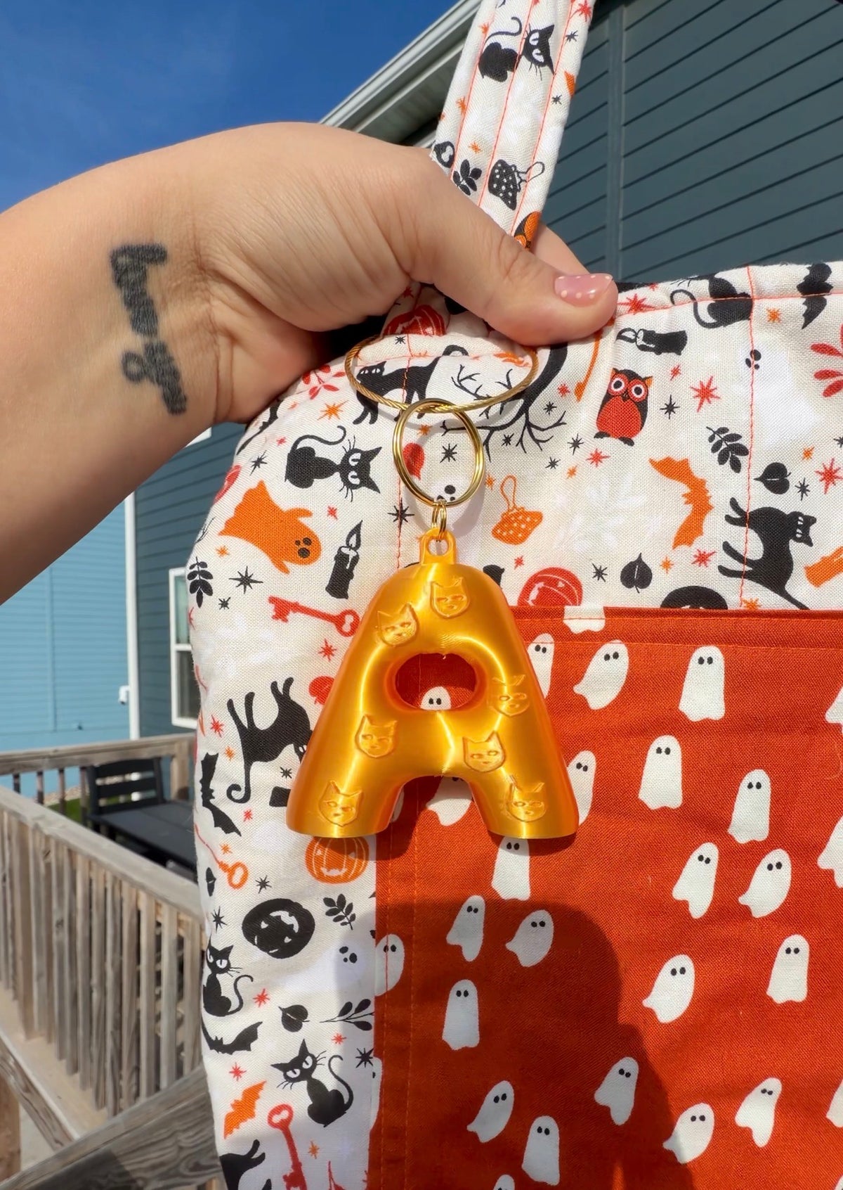 Halloween Bubble Letter Keychain File (STL + 3MF)