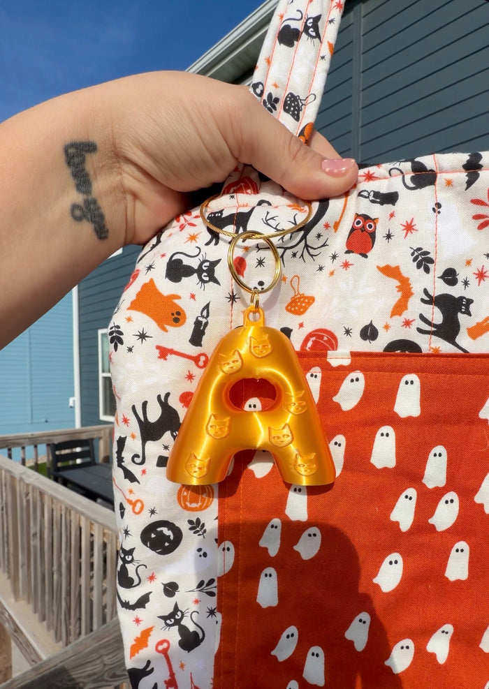 Halloween Bubble Letter Keychain File (STL + 3MF)