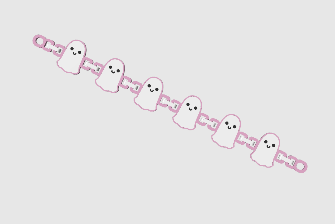 Ghost Wristlet — Printable Files (STL + 3MF)